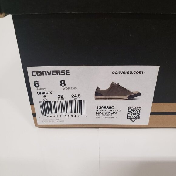 Converse Star Player Low Top Sneaker 76 in Lead‎ Gray - Size M/6 W/8 - Picture 9 of 9